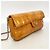 Bolso de hombro Chanel Chocolate Bar con cadena Naranja - vista 2