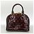 Louis Vuitton Alma BB Vernis Handtasche Bordeaux - Ansicht 12