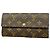 Louis Vuitton Monogram Portefeuille Sarah Leopard Long Wallet