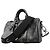 Sac à main Louis Vuitton Monogram Eclipse Reverse Keepall Bandoulière 25 Marron Noir