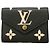 Cartera Louis Vuitton Tri-fold Negro Beige