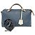 Fendi By The Way Lederhandtasche Braun Marineblau