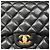 Chanel Schultertasche aus schwarzem Lammleder - Ansicht 11