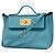 Hermès Sac à main Hermes 24 Mini Evercolor Swift Bleu