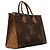Louis Vuitton Monogram Giant Reverse OnTheGo MM Tote Bag Braun - Ansicht 2