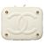 Borsa Vanity Chanel in pelle di vitello granulata bianca Bianco - vista 3