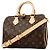 Borsa Louis Vuitton Monogram Speedy Bandoulière 25 Marrone