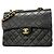 Bolso de hombro Chanel Matelassé Double Flap Negro