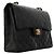 Bolso de hombro Chanel Matelassé Double Flap Negro - vue 2