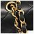 Bolso de hombro Chanel Matelassé Double Flap Negro - vue 7