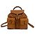 Gucci Vintage Bamboo Leather Backpack Brown