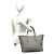 Tote Prada Shopper-Handtasche aus grauem Leder Braun - Ansicht 2