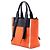 Sac Satchel Prada Orange Canvas Ouverture - vue 2