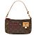 Louis Vuitton Brown Monogram Perforated Pochette Accessoires Castaño