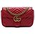 Borsa a tracolla Gucci GG Marmont Matelassé in pelle di vitello rossa Medium Rosso