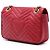 Borsa a tracolla Gucci GG Marmont Matelassé in pelle di vitello rossa Medium Rosso - vista 2