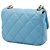 Chanel Blue Mini Quilted Lambskin Lacquered Chain Flap Azul Azul claro - vista 2