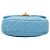 Chanel Blue Mini Quilted Lambskin Lacquered Chain Flap Azul Azul claro - vista 3