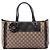 Borsa Tote Gucci Brown GG Canvas Trophy Marrone