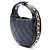 Bolso Chanel Mini de Piel de Cordero Acolchada Negra con Cadena Negro - vista 2