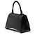 Borsa Hourglass Top Handle Balenciaga piccola in pelle di vitello lucida nera Nero - vista 2