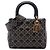 Autre Marque Dior Black Medium Lambskin Cannage Studded Supple Lady Dior Schwarz