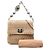 Borsa Satchel Miu Miu in Nappa Matelassé Beige con Catena di Cristalli - vista 7