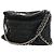 Chanel Bolsa Hobo em pele de cordeiro matelassada preta lavada com corrente Preto - vista 7