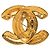 Chanel Gold CC gesteppte Brosche vergoldet Golden - Ansicht 2