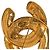 Chanel Gold CC gesteppte Brosche vergoldet Golden - Ansicht 3