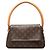 Louis Vuitton Brown Monogram Mini Looping Castaño