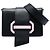 Prada Black City Calf Plex Ribbon Crossbody Nero