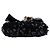 Clutch Chanel in tweed nero e pelle d'agnello con fiocco di paillettes e catena - vista 3