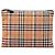 Clutch Rainbow in tela House Check beige Burberry