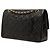 Chanel Black Medium Classic Lambskin Double Flap Negro - vista 2