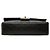 Chanel Black Medium Classic Lambskin Double Flap Negro - vista 3