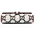 Cartera con cadena Dionysus Gucci en tweed blanco GG - vista 3