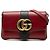 Gucci Red Small Bicolor Calfskin Arli Crossbody Rosso