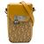 Autre Marque Portacellulare a tracolla Dior Yellow Oblique Jacquard Lock Giallo Senape