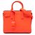 Autre Marque Saint Laurent Orange Nano Leather Sac De Jour Satchel Rouge