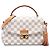 Louis Vuitton White Damier Azur Croisette Bianco