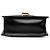 Borsa Satchel Gucci Mini in Vitello Nero con Catena Web Sylvie - vista 3