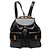 Bamboo Mochila Gucci Large em pele de vitelo preta com cordão e bambu Preto