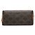Céline Celine Brown Triomphe Clutch mit Kette aus beschichtetem Canvas Braun Dunkelbraun - Ansicht 3