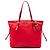 Sac cabas Prada en Tessuto avec garnitures en Saffiano rouge