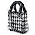 Autre Marque Dior Black Micro Calfskin Houndstooth Embossed Macro Lady Dior - vue 2