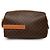 Céline Necessaire Celine Brown Macadam Coated Canvas Marrone