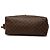 Céline Necessaire Celine Brown Macadam Coated Canvas Marrone - vista 3
