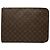 Louis Vuitton Brown Monogram Poche Documents Portfolio Braun