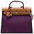 Hermès Purple Toile Herbag Zip 31 Lila